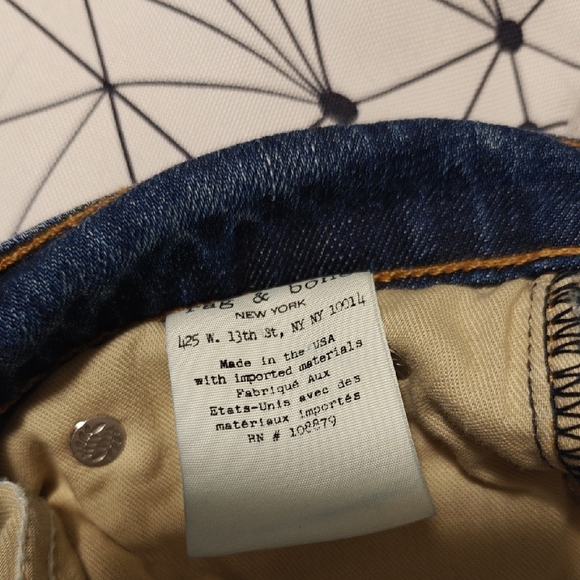 Rag & Bone Dark Blue Women's Jeans - Picture 8 of 10